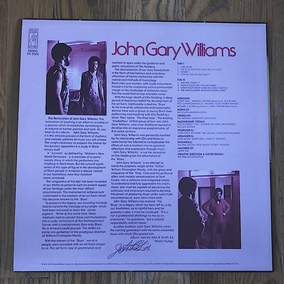 John Gary Williams rare vinyl record - Picture 2 of 4